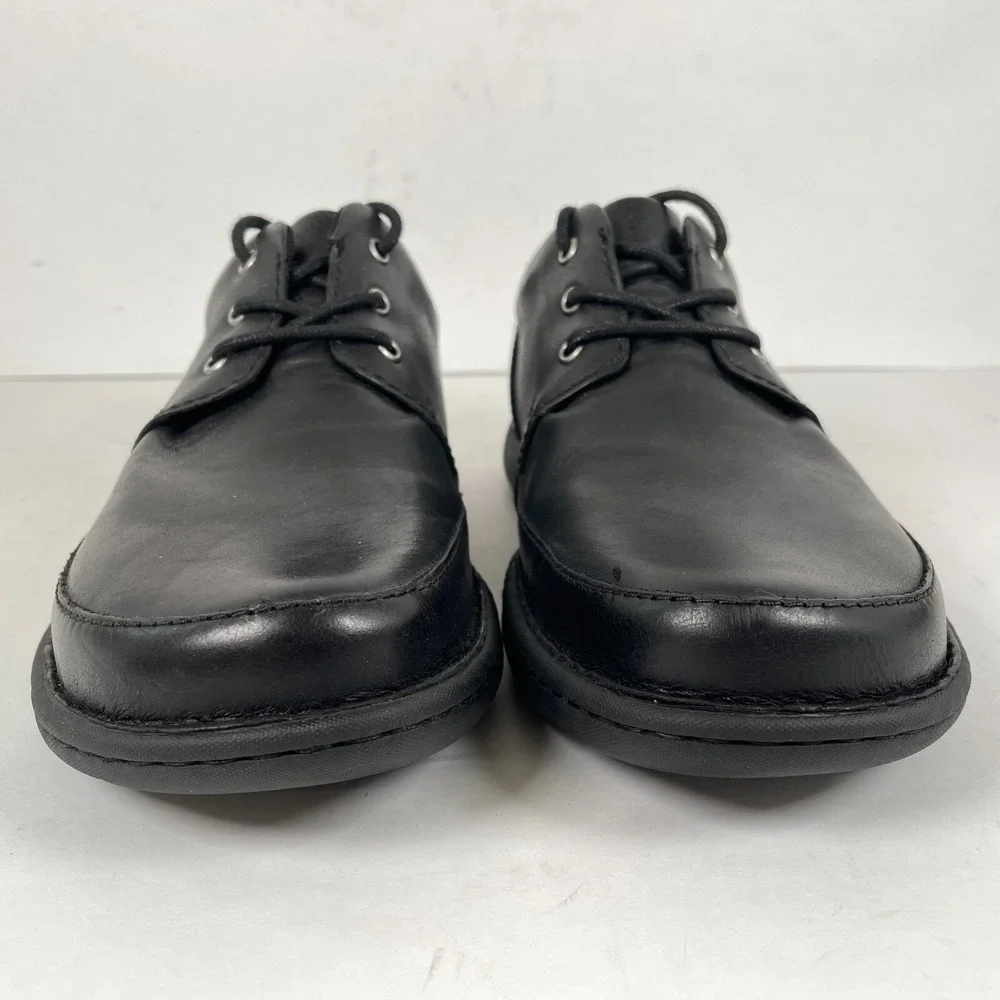 Born Nigel 3-Eye Oxford Loafers Mens Size 8 M Black Leather Lace Up Casual Shoes